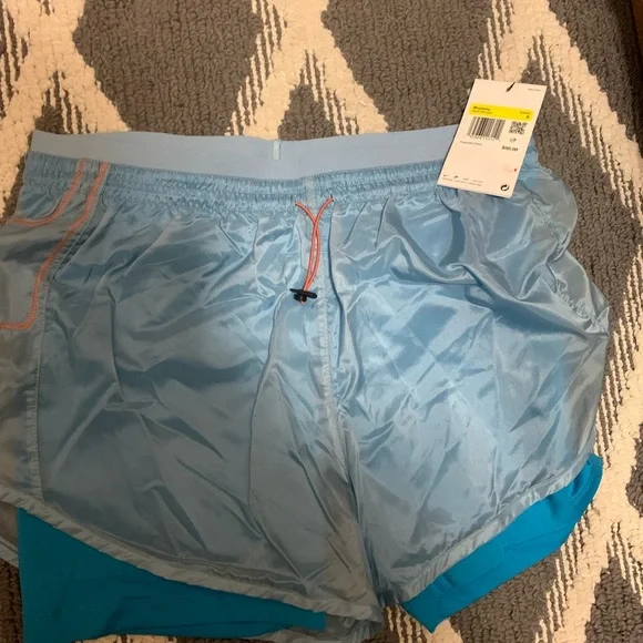 NIKE NWT Icon Clash Tempo Luxe Blue Running Shorts Women’s Small Lined - Picture 3 of 5